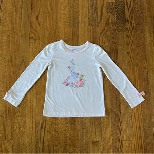 Crown & Ivy Long Sleeve Eiffel Tower Graphic Tee, Size 4